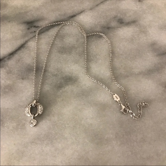 Sterling White Zircon Necklace by Fossil - Picture 4 of 8